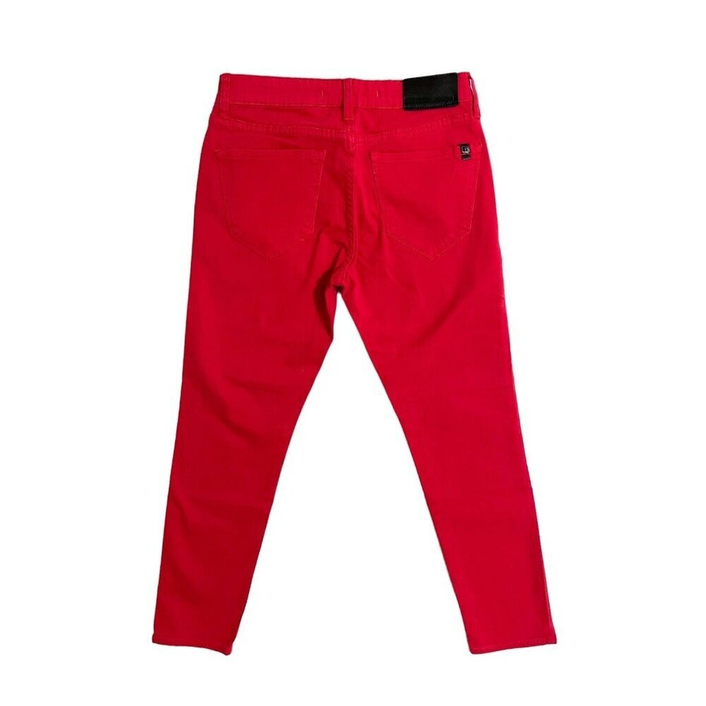 IT! Jeans Midrise Ankle Skinny Red Denim Jeans SZ 27 NWT - Picture 6 of 10